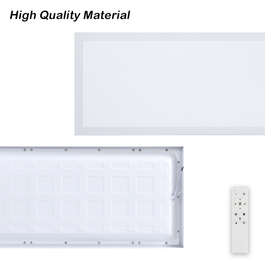 Brilagi - LED Dimmable bathroom ceiling light FRAME SMART LED/30W/230V 30x60 cm 3000-6000K IP44 white + remote control