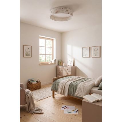 Brilagi - LED Dimmable Ceiling Light VELVET SMARTIX STARS LED/24W/230V 3000-6000K Ø 45 cm White/flower motif Wi-Fi Tuya Beacon + Remote Control