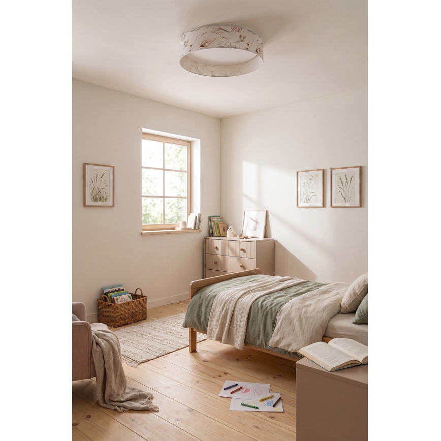 Brilagi - LED Dimmable Ceiling Light VELVET SMARTIX STARS LED/24W/230V 3000-6000K Ø 45 cm White/flower motif Wi-Fi Tuya Beacon + Remote Control