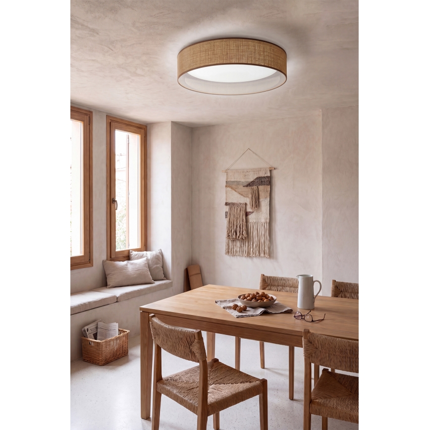 Brilagi - LED Dimmable ceiling light VELVET SMARTIX STARS LED/36W/230V 3000-6000K Ø 55 cm beige Wi-Fi Tuya Beacon + remote control