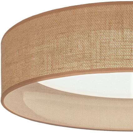Brilagi - LED Dimmable ceiling light VELVET SMARTIX STARS LED/36W/230V 3000-6000K Ø 55 cm beige Wi-Fi Tuya Beacon + remote control