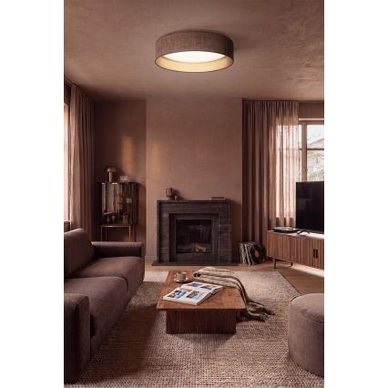 Brilagi - LED Dimmable Ceiling Light VELVET SMARTIX STARS LED/36W/230V 3000-6000K Ø 55 cm Brown/Gold Wi-Fi Tuya Beacon + Remote Control