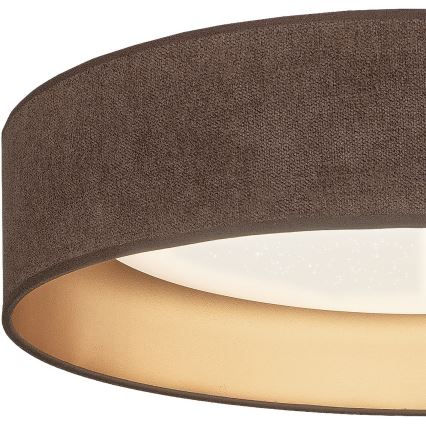 Brilagi - LED Dimmable Ceiling Light VELVET SMARTIX STARS LED/36W/230V 3000-6000K Ø 55 cm Brown/Gold Wi-Fi Tuya Beacon + Remote Control