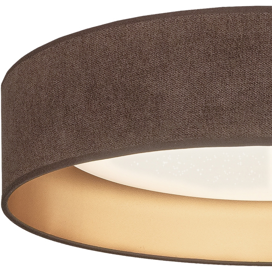 Brilagi - LED Dimmable Ceiling Light VELVET SMARTIX STARS LED/36W/230V 3000-6000K Ø 55 cm Brown/Gold Wi-Fi Tuya Beacon + Remote Control