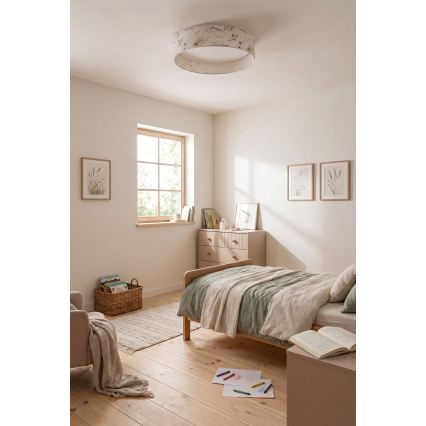 BRILAGI - LED Dimmable Ceiling Light VELVET SMARTIX STARS LED/36W/230V 3000–6000K Ø 55 cm White/Flowers Wi‑Fi Tuya Beacon + Remote Control