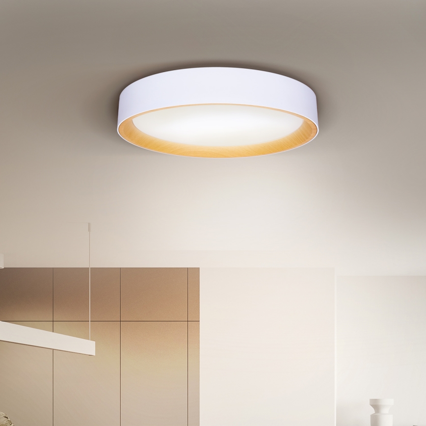 Brilagi - LED Dimmable ceiling light LARIOS LED/48W/230V 3000-6500K ø 39 cm white + remote control