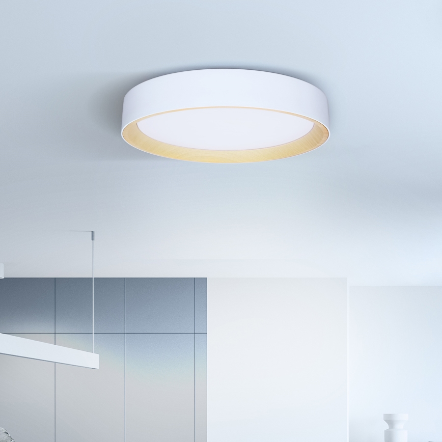 Brilagi - LED Dimmable ceiling light LARIOS LED/48W/230V 3000-6500K ø 39 cm white + remote control