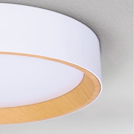 Brilagi - LED Dimmable ceiling light LARIOS LED/48W/230V 3000-6500K ø 39 cm white + remote control