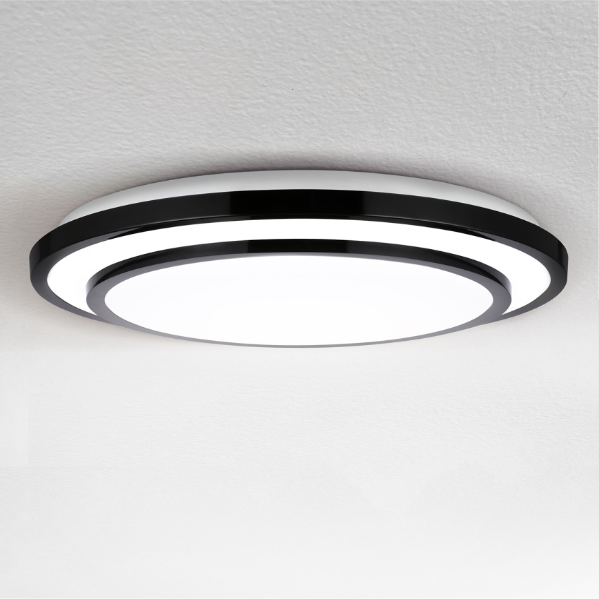 Brilagi - LED Dimmable ceiling light LUCIANO LED/48W/230V 3000-6500K ø 39 cm black + remote control