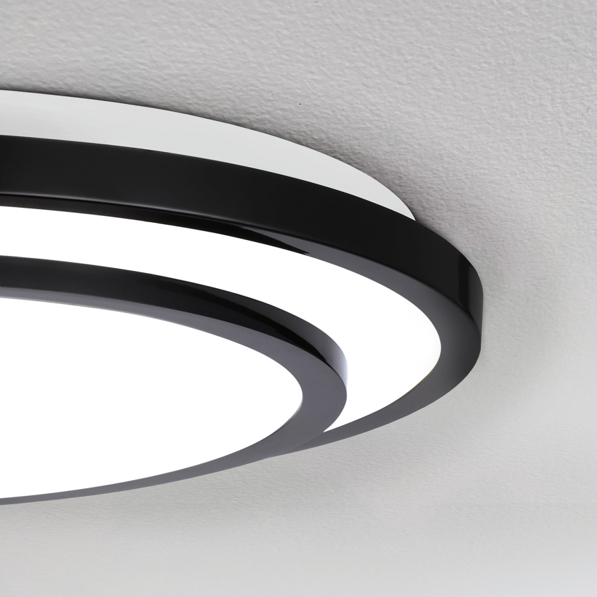 Brilagi - LED Dimmable ceiling light LUCIANO LED/48W/230V 3000-6500K ø 39 cm black + remote control