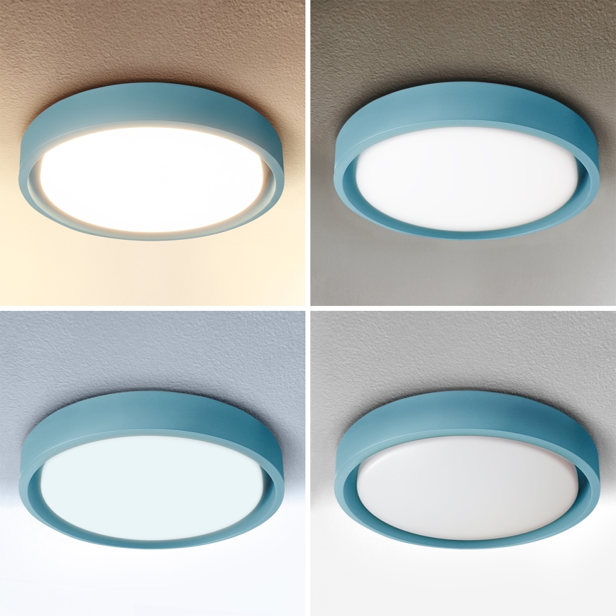 Brilagi - LED Dimmable Ceiling Light MATTEO LED/48W/230V 3000-6500K Ø 41 cm Turquoise + Remote Control