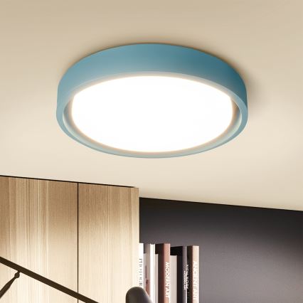 Brilagi - LED Dimmable Ceiling Light MATTEO LED/48W/230V 3000-6500K Ø 41 cm Turquoise + Remote Control