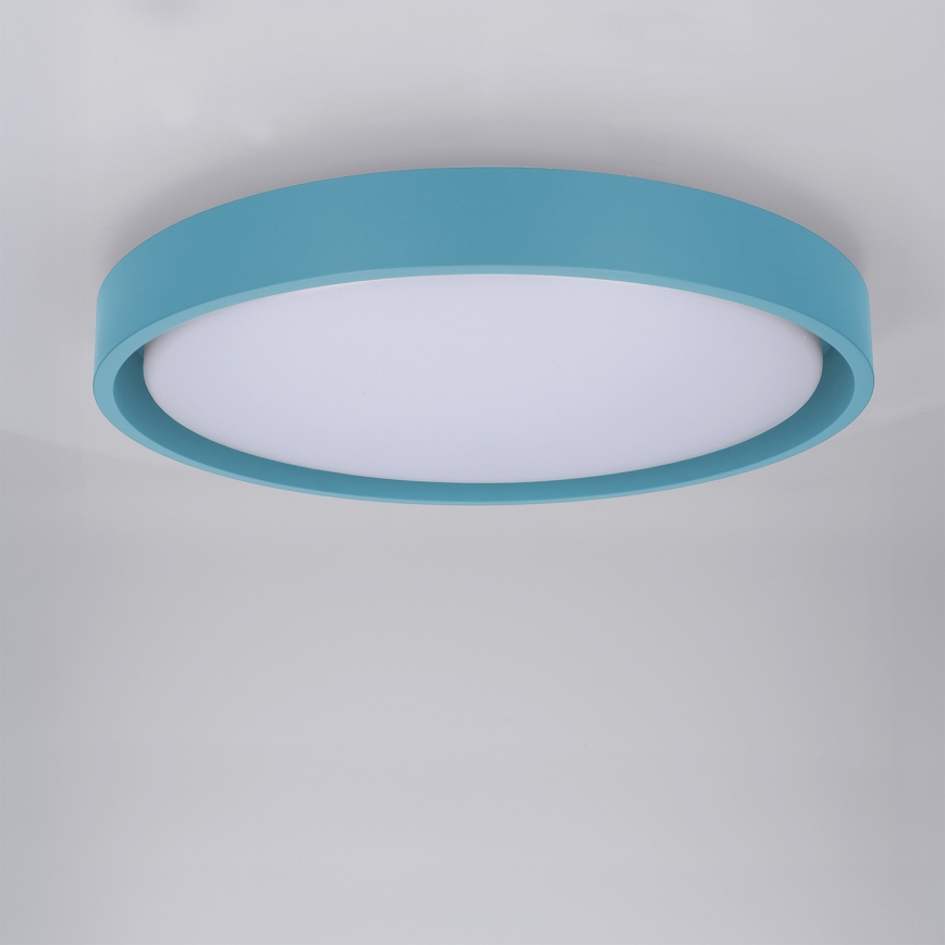 Brilagi - LED Dimmable Ceiling Light MATTEO LED/48W/230V 3000-6500K Ø 41 cm Turquoise + Remote Control