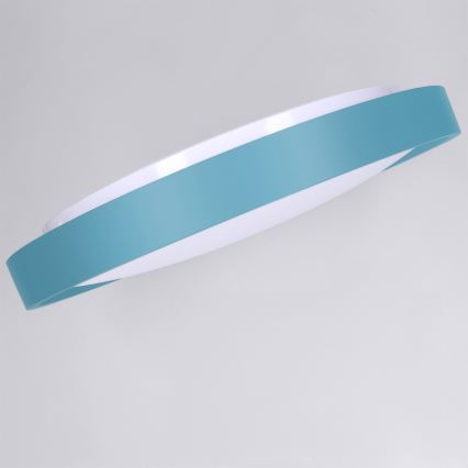 Brilagi - LED Dimmable Ceiling Light MATTEO LED/48W/230V 3000-6500K Ø 41 cm Turquoise + Remote Control