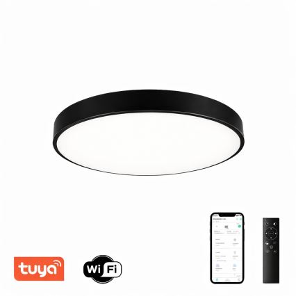 Brilagi - LED Dimmable ceiling light POOL SMART LED/60W/230V 50 cm 3000-6000K Wi-Fi Tuya + remote control black