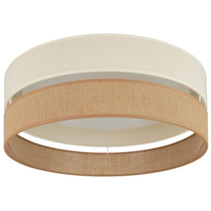 Brilagi - LED Dimmable ceiling light ROYAL YUTE LED/24W/230V d. 45 cm 3000/4000/6500K beige/creamy  + remote control