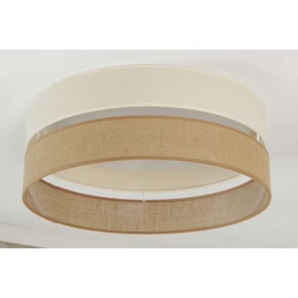 Brilagi - LED Dimmable ceiling light ROYAL YUTE LED/24W/230V d. 45 cm 3000/4000/6500K beige/creamy  + remote control
