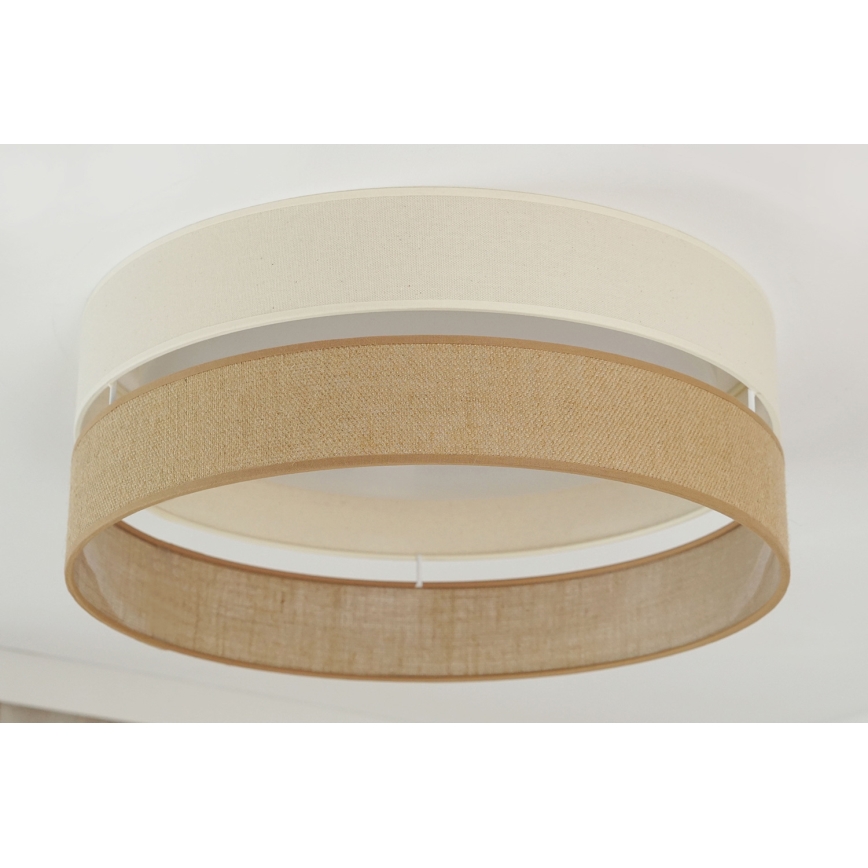 Brilagi - LED Dimmable ceiling light ROYAL YUTE LED/24W/230V d. 45 cm 3000/4000/6500K beige/creamy  + remote control