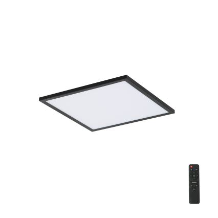 Brilagi - LED Dimmable ceiling light SLIMFRAME LED/25W/230V 30x30 cm 3000-6000K black + remote control