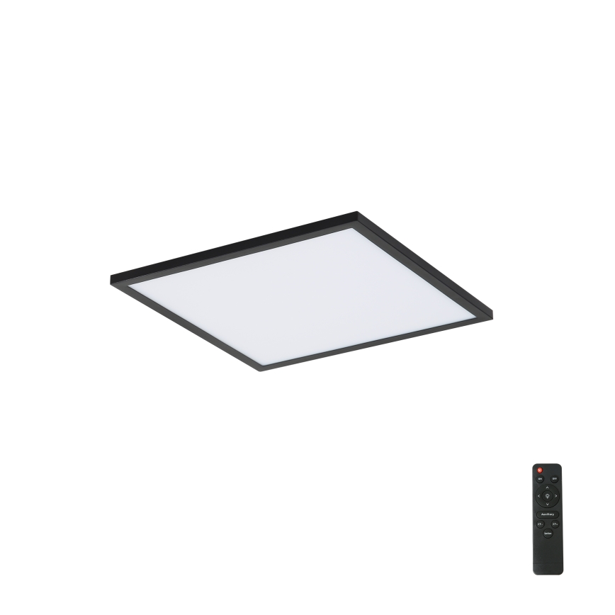 Brilagi - LED Dimmable ceiling light SLIMFRAME LED/25W/230V 30x30 cm 3000-6000K black + remote control