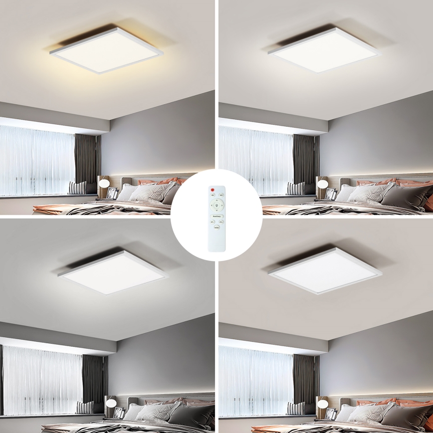 Brilagi - LED Dimmable ceiling light SLIMFRAME LED/25W/230V 30x30 cm 3000-6000K white + remote control