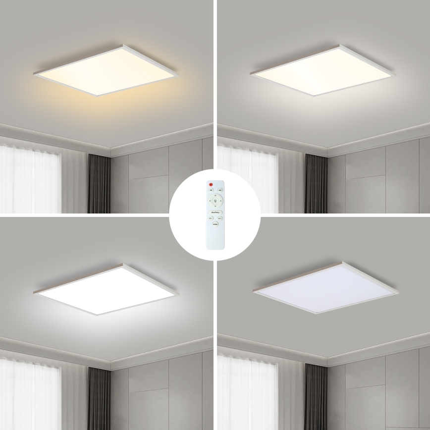 Brilagi - LED Dimmable ceiling light SLIMFRAME LED/36W/230V 45x45 cm 3000-6000K white + remote control