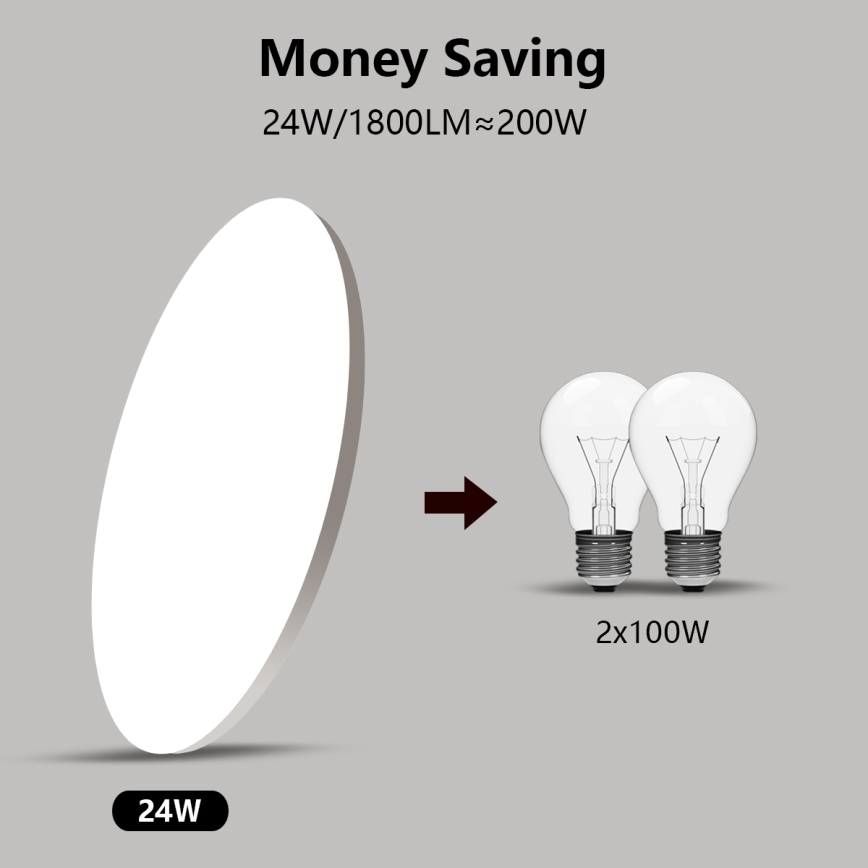 Brilagi - LED Dimmable light SMART STARS LED/24W/230V 2700-6500K Wi-Fi Tuya + remote control