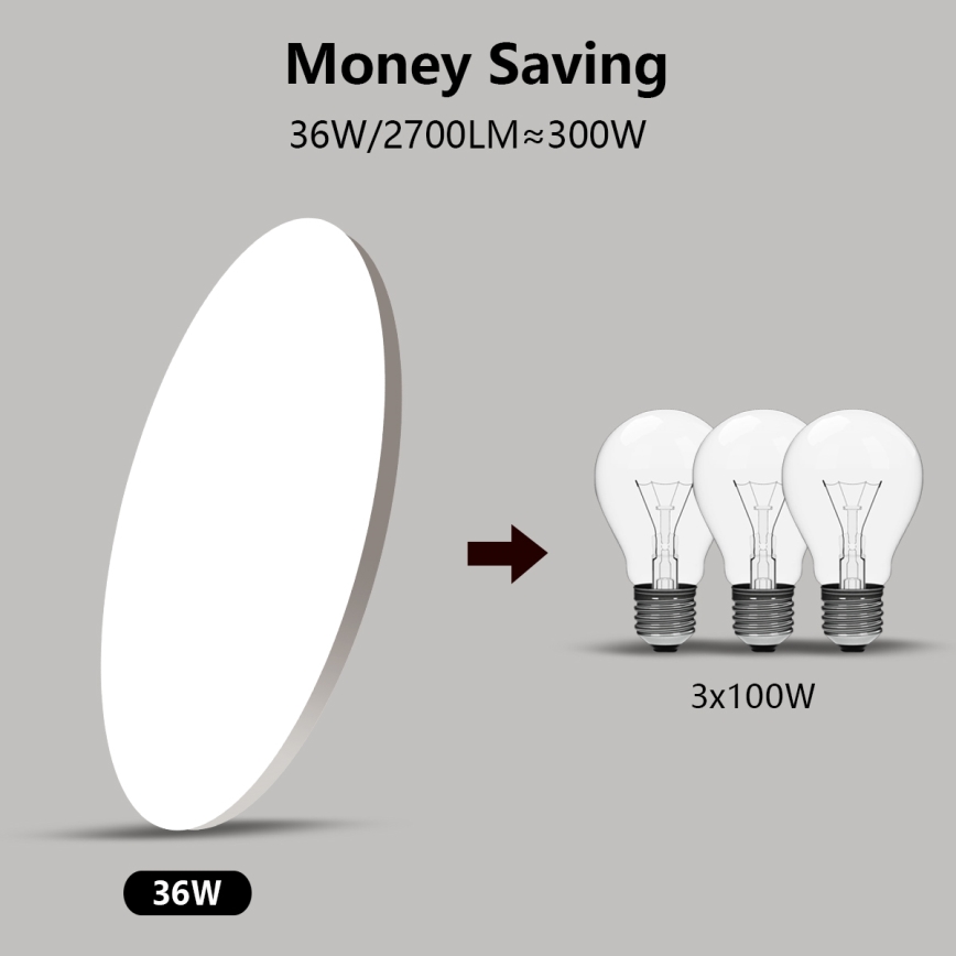 Brilagi - LED Dimmable light SMART STARS LED/36W/230V 2700-6500K Wi-Fi Tuya + remote control