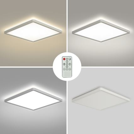 Brilagi - LED Dimmable ceiling light ULTRA SLIM LED/18W/230V 2700-6500K 30x30 cm white + remote control