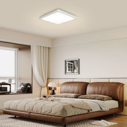 Brilagi - LED Dimmable ceiling light ULTRA SLIM LED/18W/230V 2700-6500K 30x30 cm white + remote control