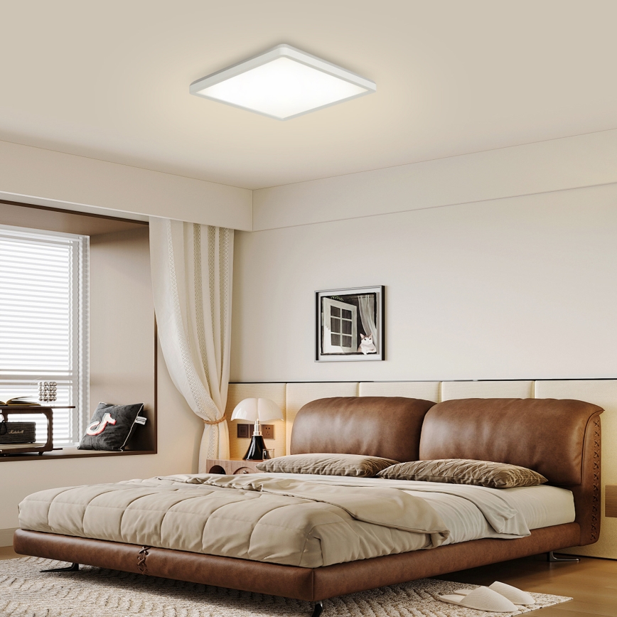 Brilagi - LED Dimmable ceiling light ULTRA SLIM LED/18W/230V 2700-6500K 30x30 cm white + remote control