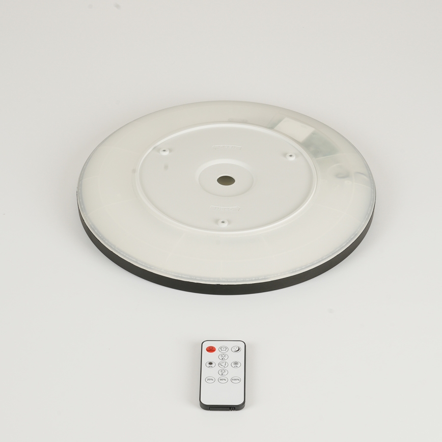 Brilagi - LED Dimmable ceiling light ULTRA SLIM LED/18W/230V 2700-6500K d. 30 cm black + remote control
