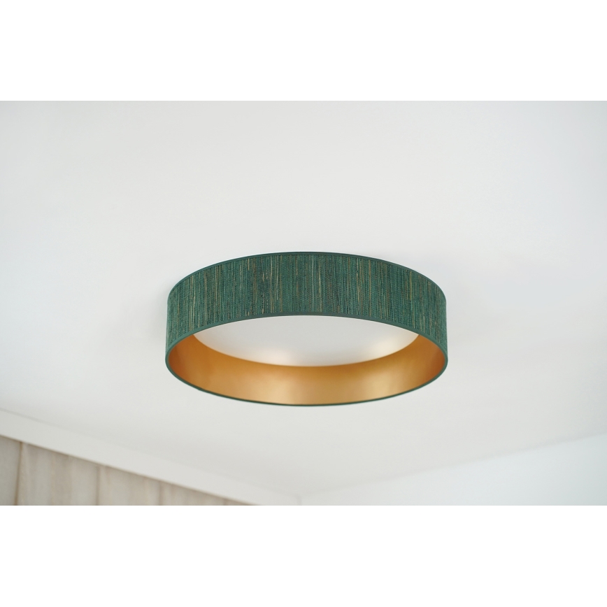 Brilagi - LED Dimmable ceiling light VEGAS SHINE LED/24W/230V 3000/4000/6500K straw green/gold + remote control