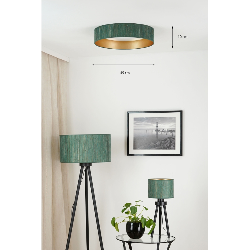 Brilagi - LED Dimmable ceiling light VEGAS SHINE LED/24W/230V 3000/4000/6500K straw green/gold + remote control