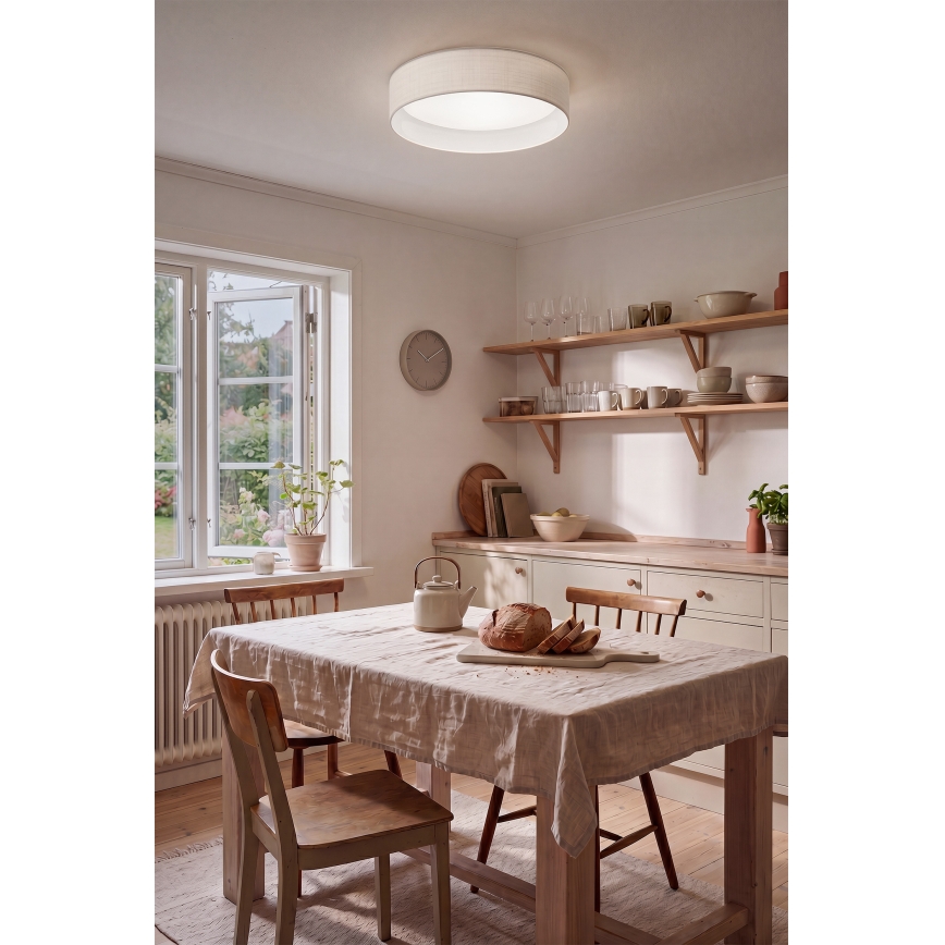 Brilagi - VELVET SMARTIX Dimmable LED Ceiling Light LED/24W/230V 3000–6000K Ø45 cm White Wi‑Fi Tuya Beacon + Remote Control