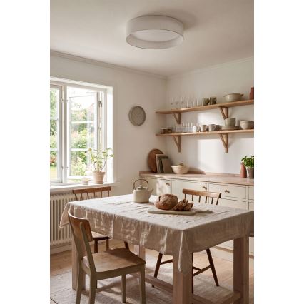 Brilagi - VELVET SMARTIX Dimmable LED Ceiling Light LED/24W/230V 3000–6000K Ø45 cm White Wi‑Fi Tuya Beacon + Remote Control