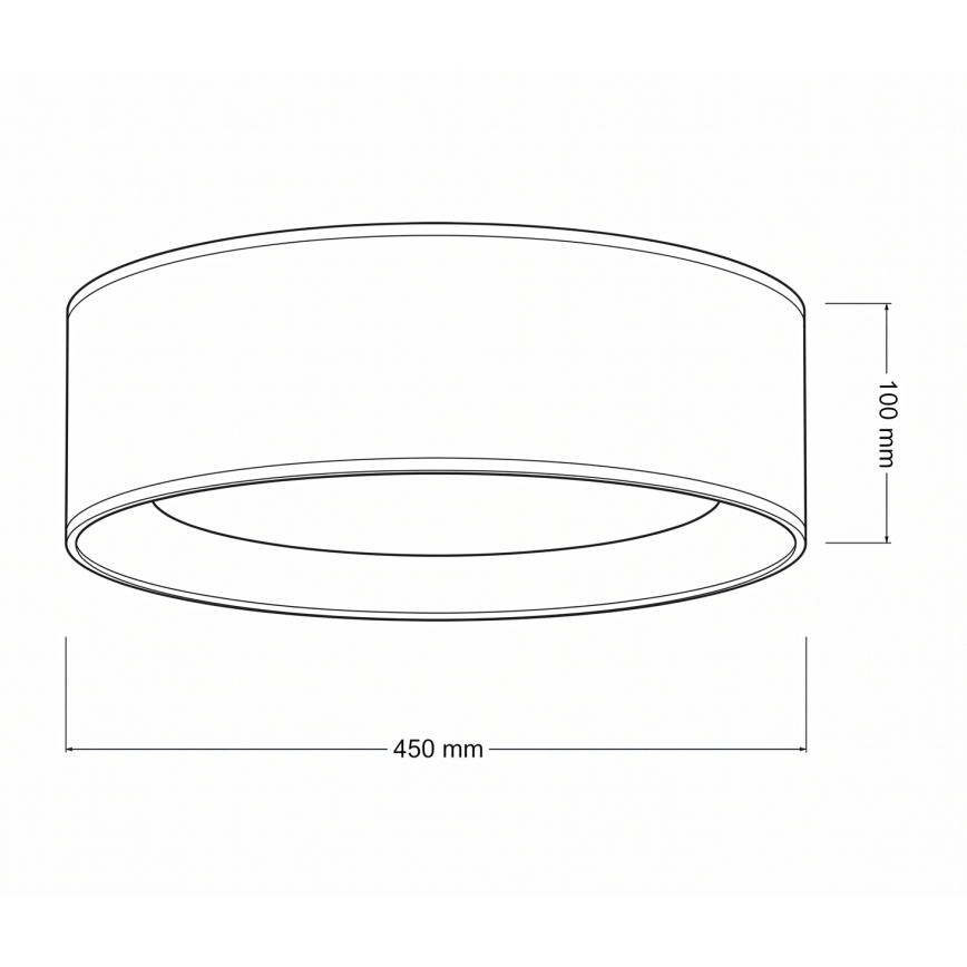 Brilagi - VELVET SMARTIX Dimmable LED Ceiling Light LED/24W/230V 3000–6000K Ø45 cm White Wi‑Fi Tuya Beacon + Remote Control