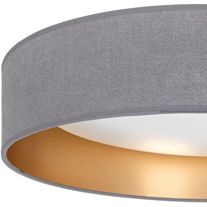 Brilagi - Dimmable LED Ceiling Light VELVET SMART VARI LED/24W/230V 3000-6500K Ø 45 cm gray/gold + remote control