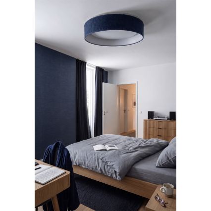 BRILAGI - VELVET SMART VARI Dimmable LED Ceiling Light LED/36W/230V 3000-6500K dia. 55 cm Blue + Remote Control