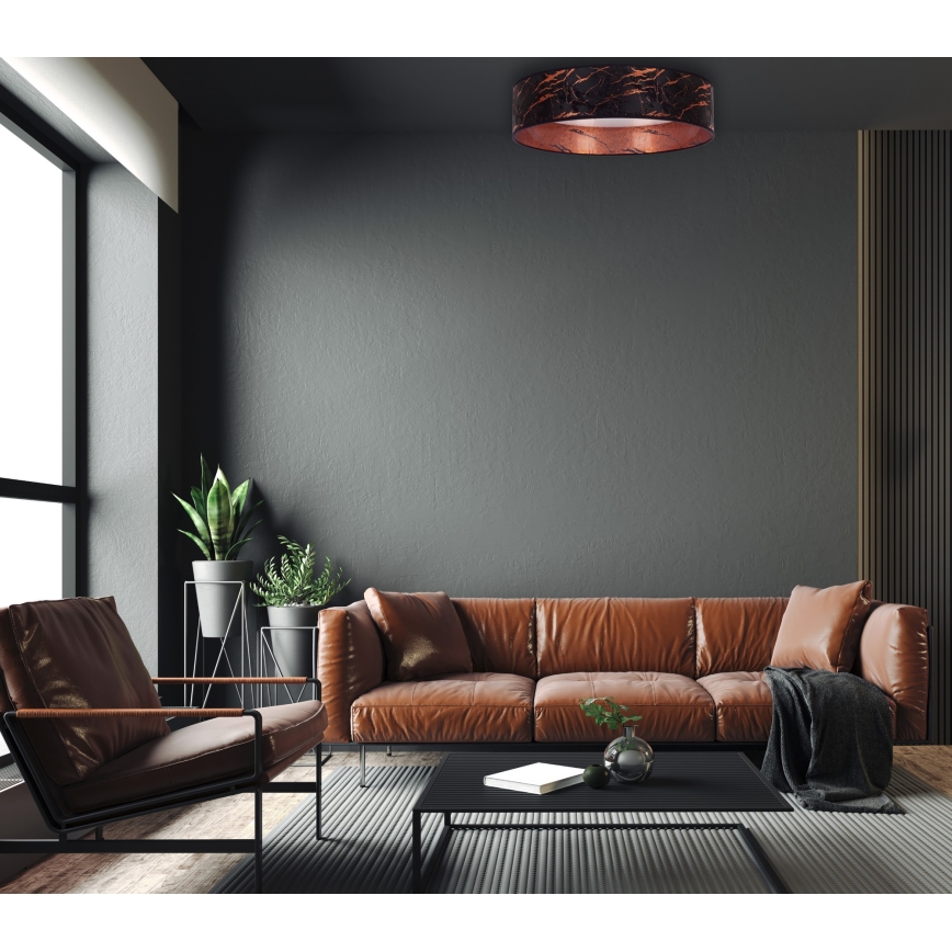Brilagi - LED Dimmable ceiling light VELVET SMART LED/24W/230V d. 45 cm 2700-6500K Wi-Fi Tuya black/copper + remote control