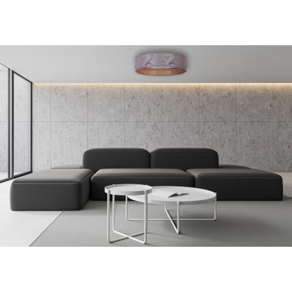 Brilagi - LED Dimmable ceiling light VELVET SMART LED/24W/230V d. 45 cm 2700-6500K Wi-Fi Tuya grey/gold + remote control