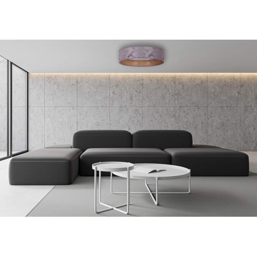 Brilagi - LED Dimmable ceiling light VELVET SMART LED/24W/230V d. 45 cm 2700-6500K Wi-Fi Tuya grey/gold + remote control