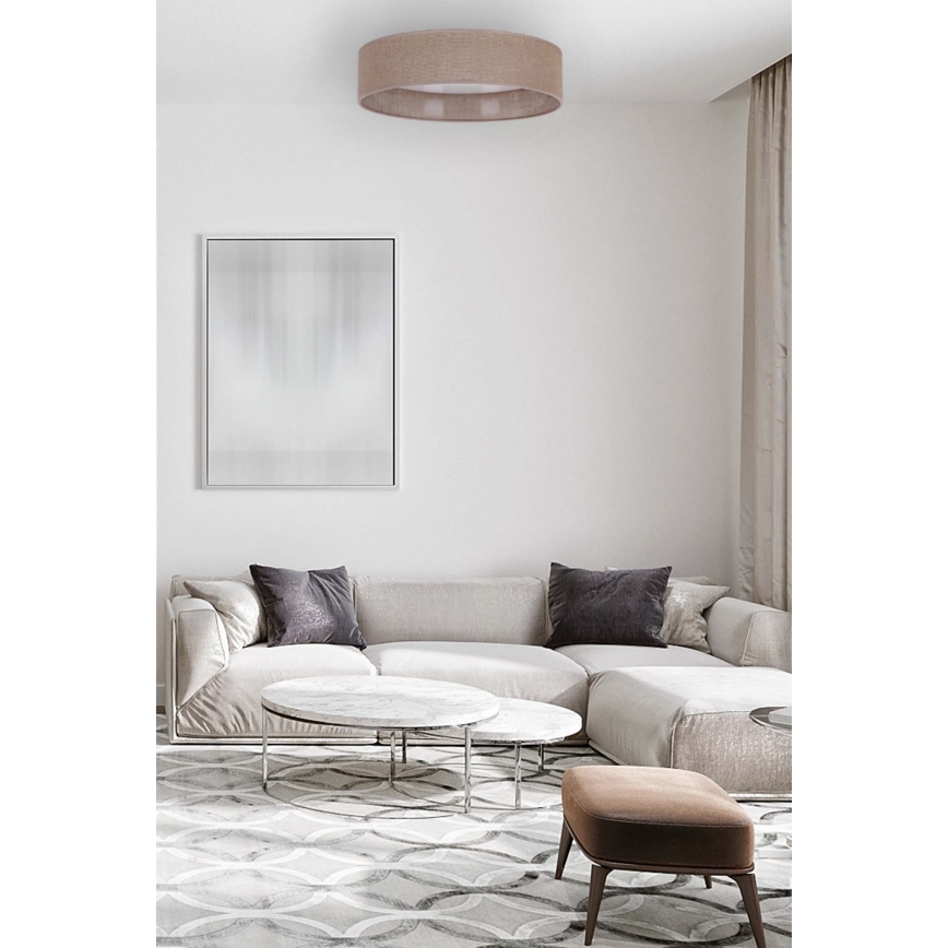 Brilagi - LED Dimmable ceiling light VELVET SMART LED/24W/230V d. 45 cm 2700-6500K Wi-Fi Tuya brown + remote control