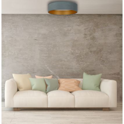 Brilagi - LED Dimmable ceiling light VELVET SMART LED/36W/230V d. 55 cm 2700-6500K Wi-Fi Tuya mint/gold + remote control