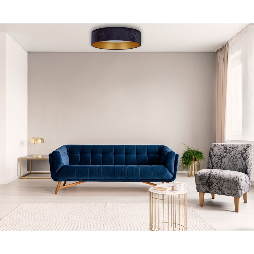 Brilagi - LED Dimmable ceiling light VELVET SMART LED/36W/230V d. 55 cm 2700-6500K Wi-Fi Tuya blue/gold + remote control