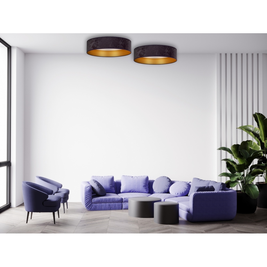 Brilagi - LED Dimmable ceiling light VELVET SMART LED/36W/230V d. 55 cm 2700-6500K Wi-Fi Tuya grey/gold + remote control