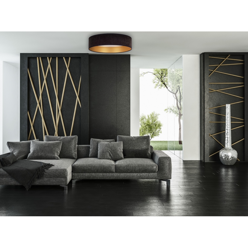 Brilagi - LED Dimmable ceiling light VELVET SMART LED/36W/230V d. 55 cm 2700-6500K Wi-Fi Tuya black/gold + remote control