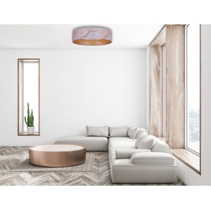 Brilagi - LED Dimmable ceiling light VELVET SMART LED/36W/230V d. 55 cm 2700-6500K Wi-Fi Tuya white/gold + remote control