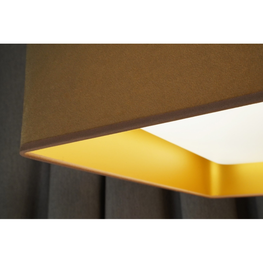 Brilagi - LED Dimmable ceiling light VELVET SQUARE LED/24W/230V 3000/4000/6500K + remote control beige