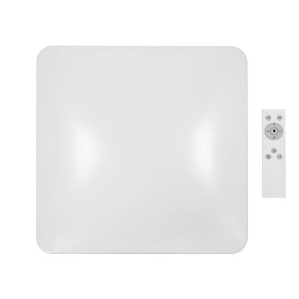 Brilagi - LED Dimmable ceiling light VELVET SQUARE LED/24W/230V 3000/4000/6500K + remote control creamy